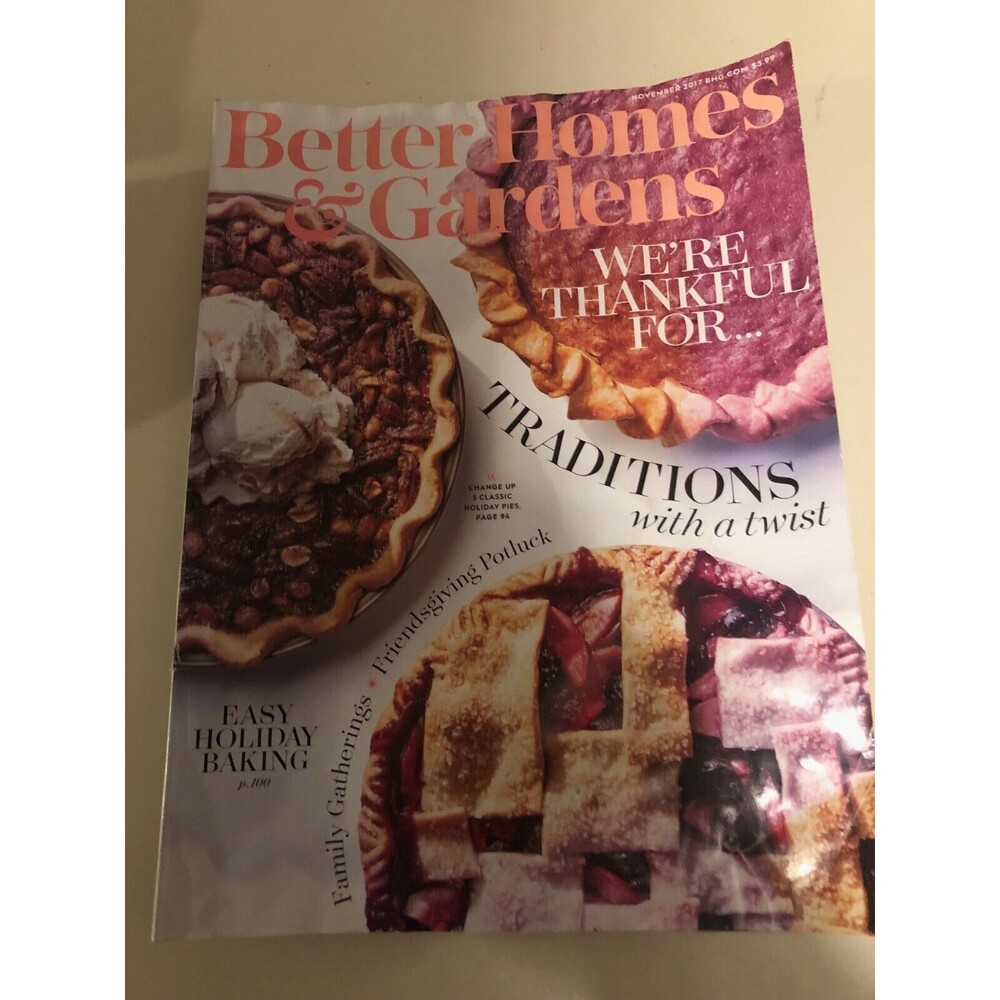 Better Homes and Gardens Magazine November 2017